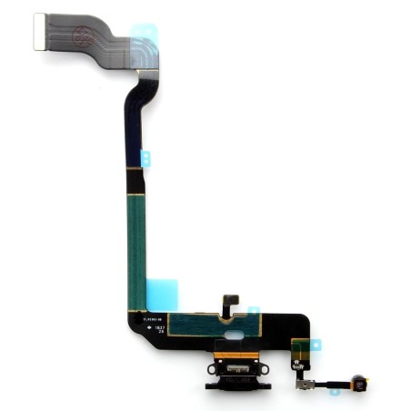 FLAT DI RICARICA CON MICROFONO PER IPHONE XS NERO