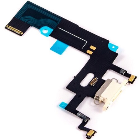 FLAT DI RICARICA CON MICROFONO PER IPHONE XR BIANCO