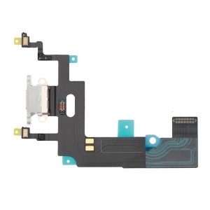 FLAT DI RICARICA CON MICROFONO PER IPHONE XR BIANCO