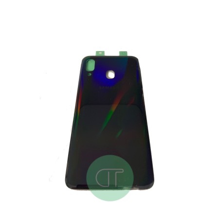 VETRO POSTERIORE SCOCCA COVER BATTERIA SAMSUNG  A40 NERO
