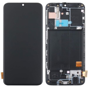 DISPLAY LCD  ORIGINALE SAMSUNG A40 SM-A405F CON FRAME NERO TOUCH SCREEN
