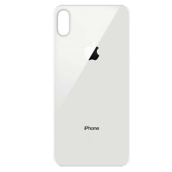 BACK COVER VETRO SCOCCA POSTERIORE CON ADESIVO PER IPHONE XS MAX BIANCO