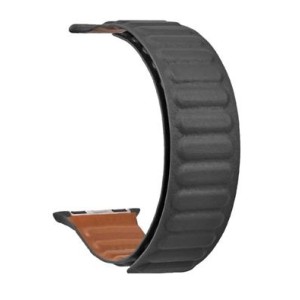 CINTURINO PER APPLE WATCH TACTICAL DA 38 40 41mmm SERIE 1 2 3 4 5 6 7 SE NERO IN PELLE