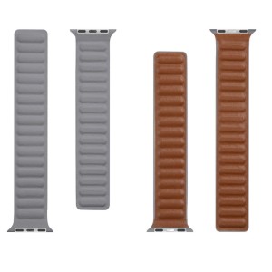 CINTURINO PER APPLE WATCH TACTICAL GRIGIO DA 38 40 41mmm SERIE 1 2 3 4 5 6 7 SE  IN PELLE