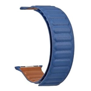 CINTURINO PER APPLE WATCH TACTICAL BLU DA 38 40 41mmm SERIE 1 2 3 4 5 6 7 SE  IN PELLE