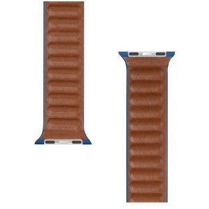 CINTURINO PER APPLE WATCH TACTICAL BLU DA 38 40 41mmm SERIE 1 2 3 4 5 6 7 SE  IN PELLE