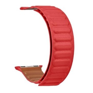 CINTURINO PER APPLE WATCH TACTICAL ROSSO DA 38 40 41mmm SERIE 1 2 3 4 5 6 7 SE  IN PELLE