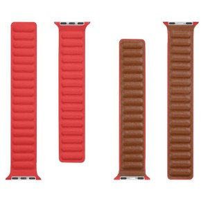 CINTURINO PER APPLE WATCH TACTICAL ROSSO DA 38 40 41mmm SERIE 1 2 3 4 5 6 7 SE  IN PELLE