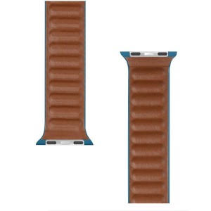 CINTURINO PER APPLE WATCH TACTICAL BLU MARINO DA 38 40 41mmm SERIE 1 2 3 4 5 6 7 SE  IN PELLE