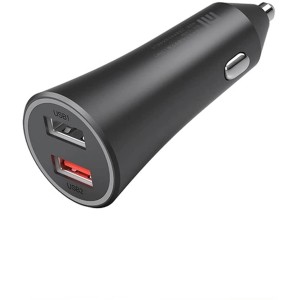 CARICABATTERIE DA AUTO 37W XIAOMI MI DUAL PORT CAR CHARGER NERO