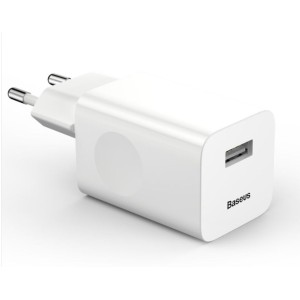 CARICABATTERIE CELLULARE DA PARETE BASEUS USB-A 24W