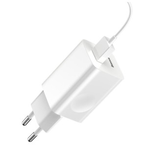 CARICABATTERIE CELLULARE DA PARETE BASEUS USB-A 24W