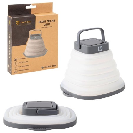 LAMPADA LED CON RICARICA SOLARE TACTICAL