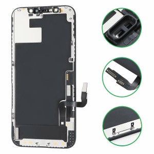 LCD DISPLAY PER APPLE IPHONE 12 PRO  HARD OLED NUOVO CON FRAME