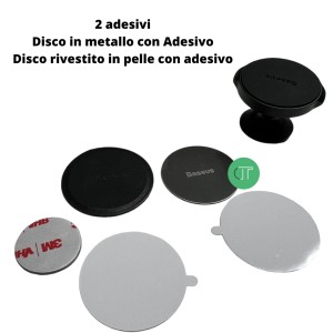 Baseus Supporto auto magnetico fissaggio con adesivo 3M girevole 360 gradi Air Vent (nero)