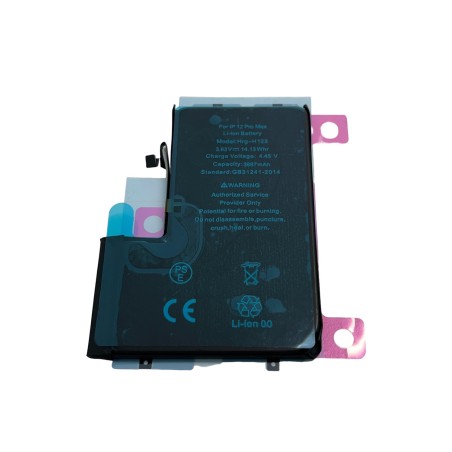 BATTERIA PER APPLE IPHONE 12 PRO MAX 3687 MAH CON BIADESIVO
