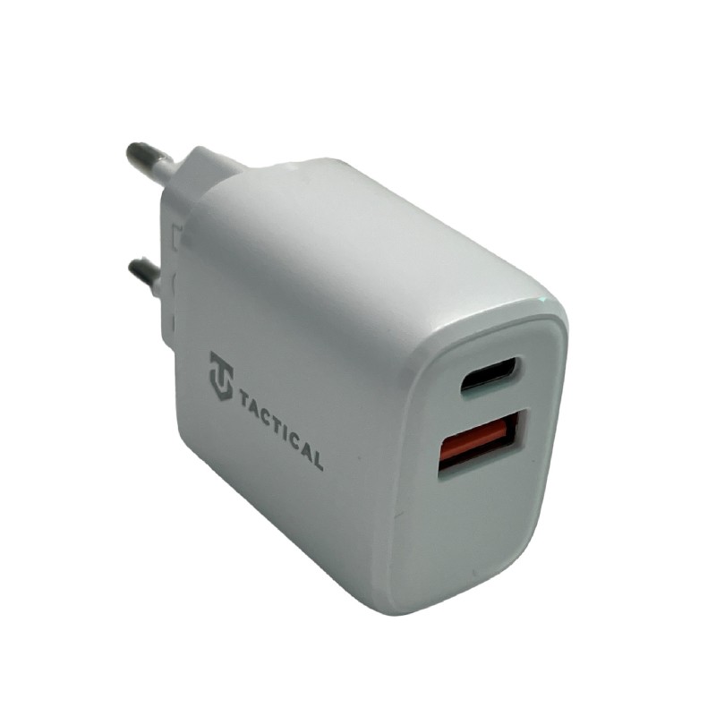 CARICATORE USB C 20W TACTICAL CARICABATTERIE RAPIDO  2 PRESE USB