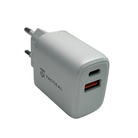 CARICATORE USB C 20W TACTICAL CARICABATTERIE RAPIDO  2 PRESE USB