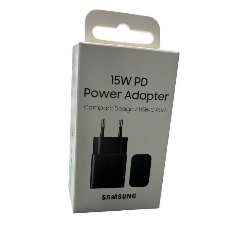 CARICABATTERIE TYPE C SAMSUNG FAST CHARGE ORIGINALE EP-T1510 RAPIDO 15W NERO