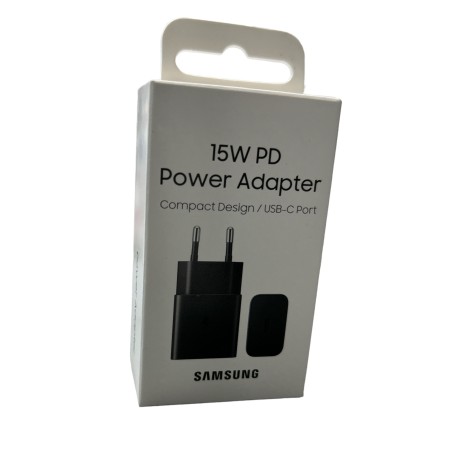 CARICABATTERIE TYPE C SAMSUNG FAST CHARGE ORIGINALE EP-T1510 RAPIDO 15W NERO