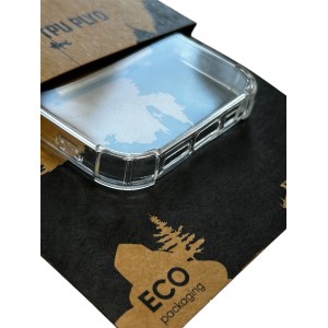 COVER CUSTODIA IN GOMMA TRASPARENTE IPHONE 14 PRO CON BORDI ANTI URTO