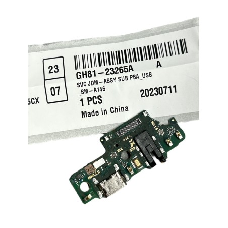 CONNETTORE DI RICARICA FLAT DOCK ORIGINALE SAMSUNG A14 5 G CON MICROFONO SM-A146