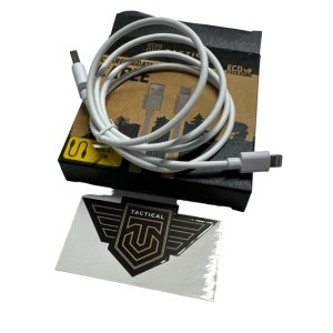 CAVO CAVETTO COMPATIBILE LIGHTNING a USB TACTICAL PER IPHONE IPAD RICARICA E SINCRONIZZA