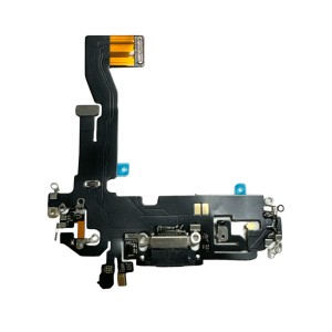 CONNETTORE DI RICARICA APPLE IPHONE 12 12 PRO NERO CON FLAT MICROFONO