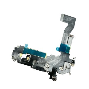 CONNETTORE DI RICARICA APPLE IPHONE 12 12 PRO NERO CON FLAT MICROFONO