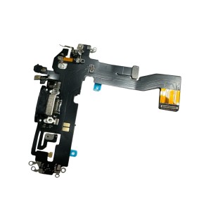 CONNETTORE DI RICARICA APPLE IPHONE 12 12 PRO NERO CON FLAT MICROFONO