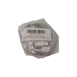 CAVO CAVETTO OEM USB-C/USB-C PER RICARICA E SINCRONIZZAZIONE DI IPHONE 1METRO BIANCO