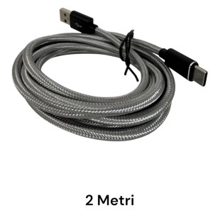 CAVETTO DA USB A USB-C INTRECCIATO GRIGIO MOLTO ROBBUSTO