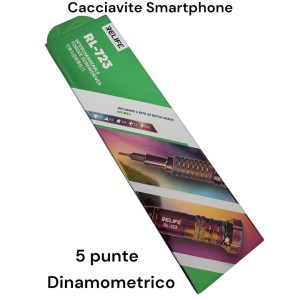 Cacciavite di precisione Dinamometrico 5 IN 1 ACCIAIO S2 smontaggio elettronica magnetico