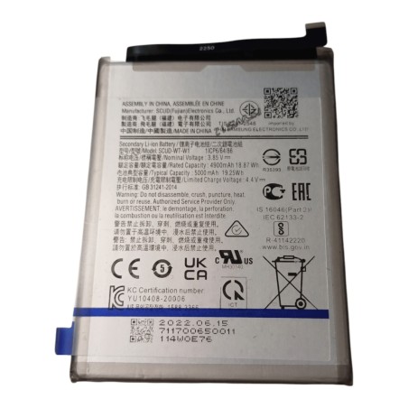 BATTERIA PER SAMSUNG GALAXY A22 5G SM-A226B 4900mAh PARI ORIGINALE NUOVA