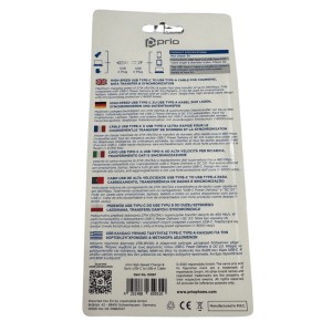 CAVETTO CAVO DATI USB-C A USB-A PER RICARICA E SINCRONIZZAZIONE 27W AD ALTA VELOCITA' DA 25 cm