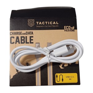 CAVO CAVETTO COMPATIBILE USB-C/LIGHTNING  TACTICAL PER IPHONE IPAD RICARICA E SINCRONIZZA 1m