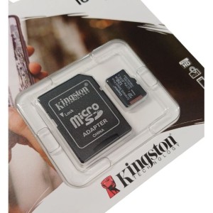 MICRO SD KINGSTON CLASSE 10 XC 128GB CANVAS SELECT PLUS U3 A1 100 MB/S CON ADATTATORE NERO