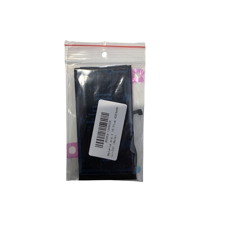 BATTERIA PER APPLE IPHONE 15 PLUS OEM NUOVA DI RICAMBIO 4383 MAH CON BIADESIVO
