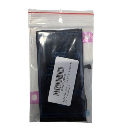 BATTERIA PER APPLE IPHONE 15 PLUS OEM NUOVA DI RICAMBIO 4383 MAH CON BIADESIVO