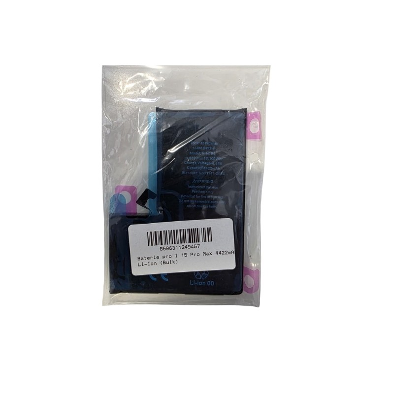 BATTERIA PER APPLE IPHONE 15 PLUS OEM NUOVA DI RICAMBIO 4383 MAH CON BIADESIVO