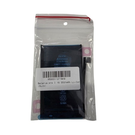 BATTERIA PER APPLE IPHONE 16 OEM NUOVA DI RICAMBIO 3561MAH CON BIADESIVO