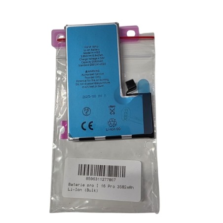 BATTERIA PER APPLE IPHONE 16 Pro OEM NUOVA DI RICAMBIO 3582MAH CON BIADESIVO