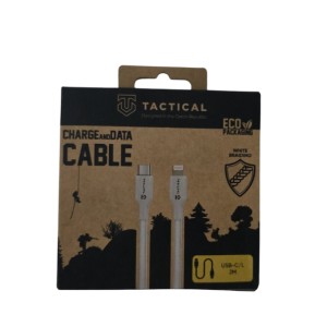 CAVO CAVETTO COMPATIBILE USB-C/LIGHTNING  TACTICAL PER IPHONE IPAD RICARICA E SINCRONIZZA 1m