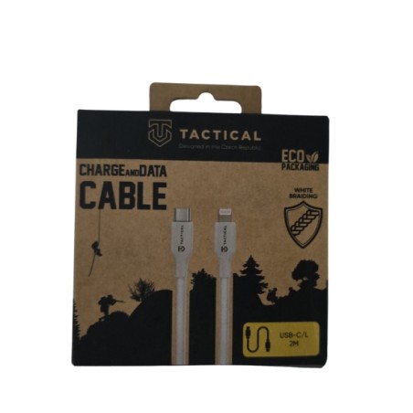 CAVO CAVETTO COMPATIBILE USB-C/LIGHTNING  TACTICAL PER IPHONE IPAD RICARICA E SINCRONIZZA 1m