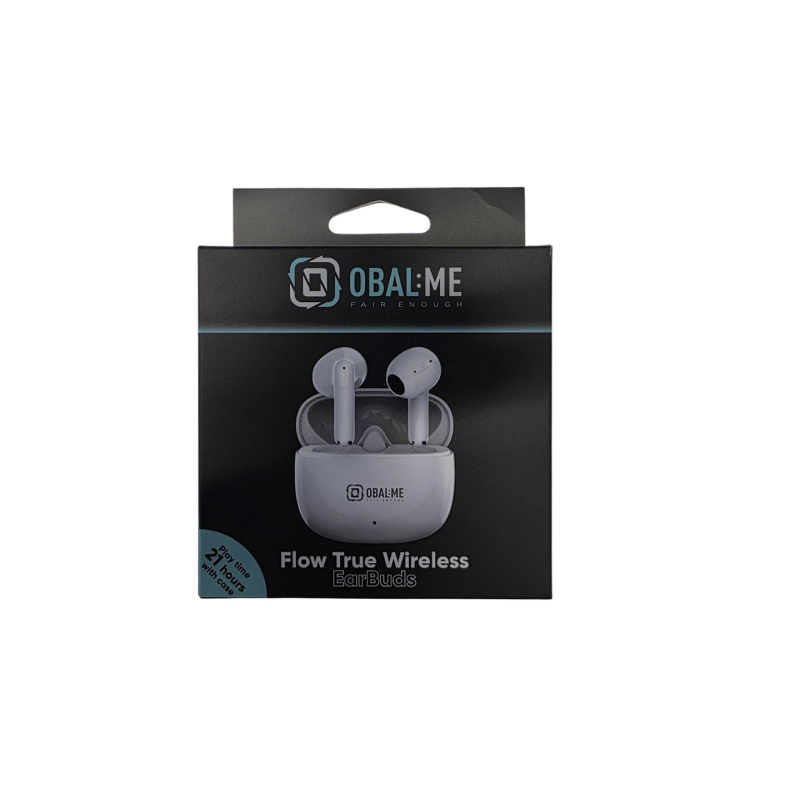 Auricolari Wireless OBAL:ME Cuffie Flow True Wireless Bianca